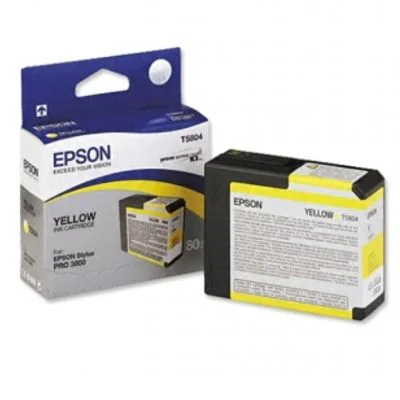 Original OEM Ink Cartridge Epson T5804 (C13T580400) (Yellow)