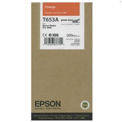 Original OEM Ink Cartridge Epson T653A (C13T653A00) (Orange)