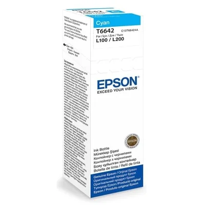 Original OEM Ink Cartridge Epson T6642 (C13T66424) (Cyan)