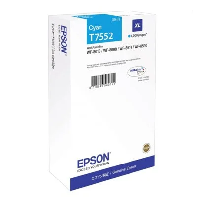 Original OEM Ink Cartridge Epson T7552 (C13T755240) (Cyan)