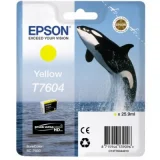 Original OEM Ink Cartridge Epson T7604 (C13T76044010) (Yellow) for Epson SureColor SC-P600
