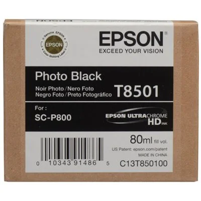 Original OEM Ink Cartridge Epson T8501 (C13T850100) (Black Photo)