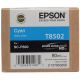 Original OEM Ink Cartridge Epson T8502 (C13T850200) (Cyan) for Epson SureColor SC-P800 Roll Unit Promo