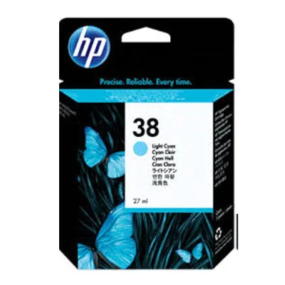 Original OEM Ink Cartridge HP 38 (C9418A) (Light cyan)