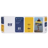 Original OEM Ink Cartridge HP 81 (C4933A) (Yellow) for HP DesignJet 5000ps UV - C6096V