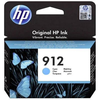Original OEM Ink Cartridge HP 912 (3YL77AE) (Cyan)