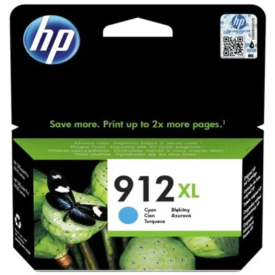 Original OEM Ink Cartridge HP 912 XL (3YL81AE) (Cyan)