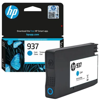 Original OEM Ink Cartridge HP 937 (4S6W2NE) (Cyan)