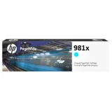 Original OEM Ink Cartridge HP 981X (L0R09A) (Cyan) for HP PageWide Enterprise Flow 586z