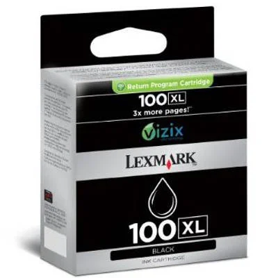 Original OEM Ink Cartridge Lexmark 100XL BK (014N1068E) (Black)