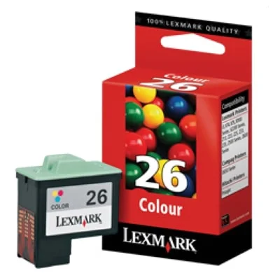 Original OEM Ink Cartridge Lexmark 26 (10N0026E) (Color)