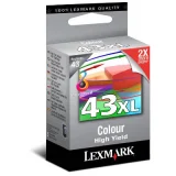 Original OEM Ink Cartridge Lexmark 43XL (18YX143E) (Color)