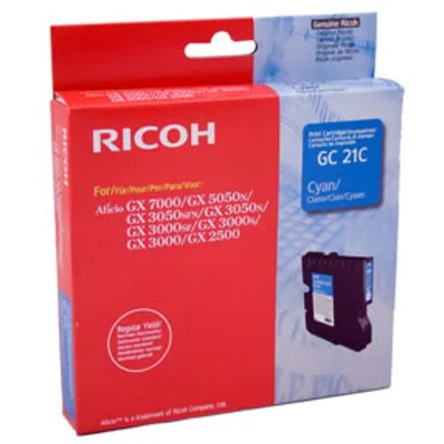 Original OEM Ink Cartridge Ricoh GC-21C (405533) (Cyan)