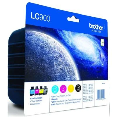 Original OEM Ink Cartridges Brother LC-900 CMYK (LC900VALBP)