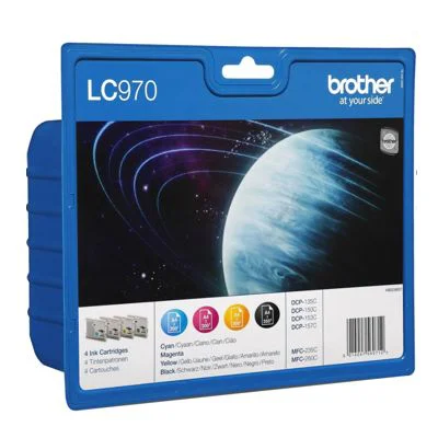 Original OEM Ink Cartridges Brother LC-970 CMYK (LC970VALBP)