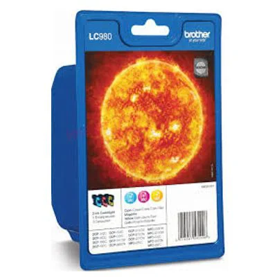 Original OEM Ink Cartridges Brother LC-980 CMY (LC980RBWBP) (3-pack)