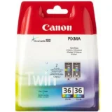 Original OEM Ink Cartridges Canon CLI-36 (1511B018) (Color) for Canon Pixma iP110 + bateria