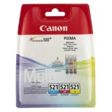 Original OEM Ink Cartridges Canon CLI-521 CMY (2934B010)