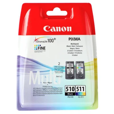 Original OEM Ink Cartridges Canon PG-510 + CL-511 (2970B010) (multi pack)