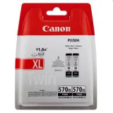 Original OEM Ink Cartridges Canon PGI-570 XL BK (0318C007) (Black) (2-pack)