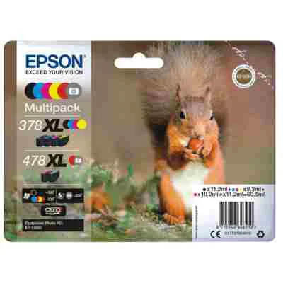 Original OEM Ink Cartridges Epson 378 XL 478 XL CMYK (C13T379D4010) (multi pack)