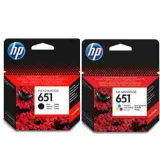 Original OEM Ink Cartridges HP 651 (C2P10AE, C2P11AE) for HP OfficeJet 202