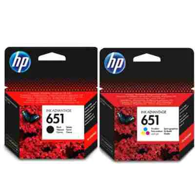 Original OEM Ink Cartridges HP 651 (C2P10AE, C2P11AE)