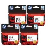 Original OEM Ink Cartridges HP 655 (CZ112A, CZ111A, CZ110A, CZ109A) for HP DeskJet Ink Advantage 6500 All-in-One