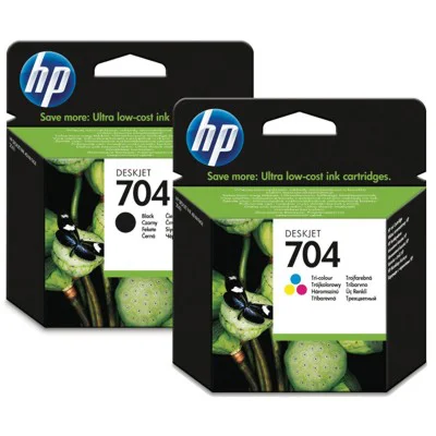 Original OEM Ink Cartridges HP 704 (CN692AE, CN693AE)