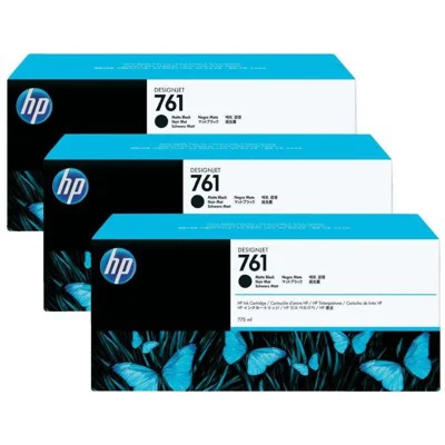 Original OEM Ink Cartridges HP 761 (CR275A) (Matte black) (3-pack)