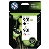 Original OEM Ink Cartridges HP 901 XL BK + 901 C (SD519AE) for HP OfficeJet 4500 G510g