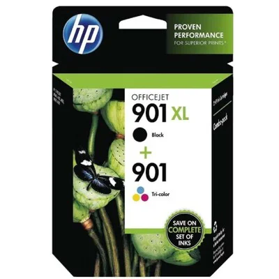 Original OEM Ink Cartridges HP 901 XL BK + 901 C (SD519AE) (multi pack)