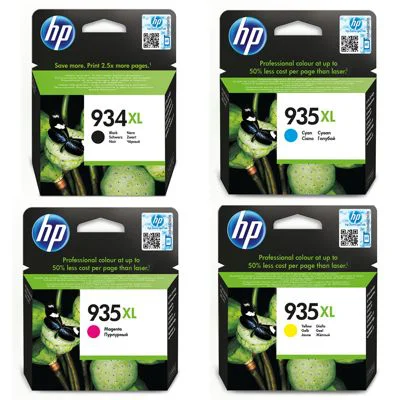 Original OEM Ink Cartridges HP 934XL 935XL (X4E14AE)