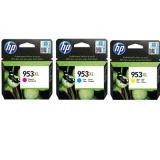 Original OEM Ink Cartridges HP 953 XL CMY (1CC21AE) for HP OfficeJet Pro 8720