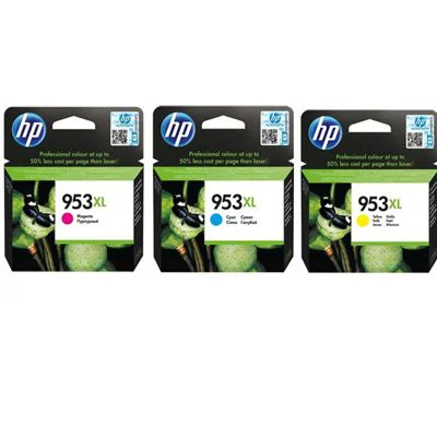 Original OEM Ink Cartridges HP 953 XL CMY (1CC21AE) (3-pack)