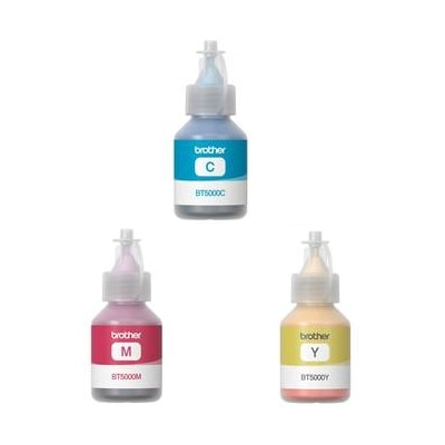 Ink cartridges Brother BT-5000 CMY - compatible and original OEM