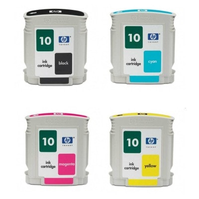 Ink cartridges HP 10 - compatible and original
