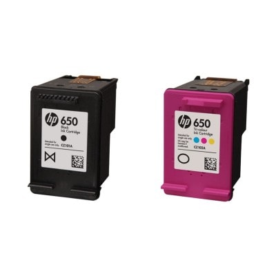 Ink cartridges HP 650 - compatible and original