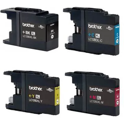Ink cartridges Brother LC-1280 CMYK - compatible and original OEM