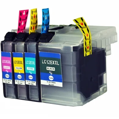 Ink cartridges Brother LC-12E CMYK - compatible and original OEM