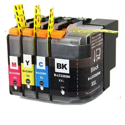 Ink cartridges Brother LC-22E CMYK - compatible and original OEM