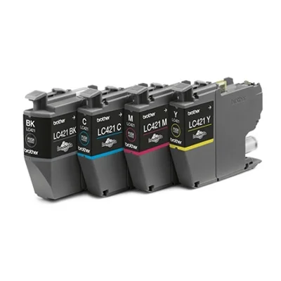 Ink cartridges Brother LC-421 CMYK - compatible and original OEM