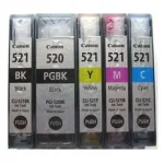 Ink cartridges Canon 521 CMYK - compatible and original OEM