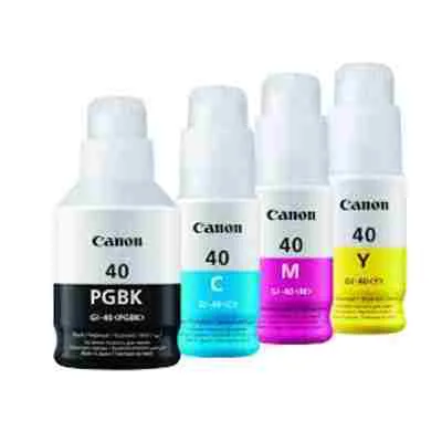 Ink cartridges Canon GI-40 CMYK - compatible and original OEM