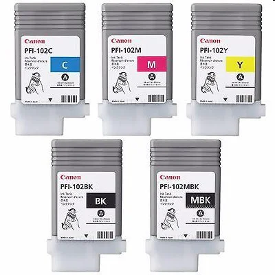 Ink cartridges Canon PFI-102 - compatible and original OEM