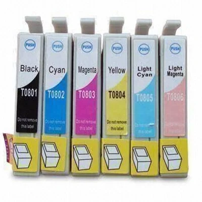 Ink cartridges Epson T0801-T0807 - compatible and original OEM