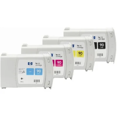 Ink cartridges HP 90 - compatible and original OEM