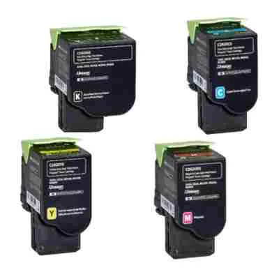 Toner cartridges Lexmark C232 - compatible and original OEM