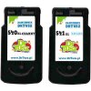 Compatible Ink Cartridges PG-540XL + CL-541XL for Canon (5222B013)