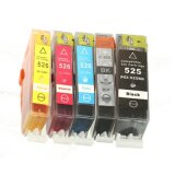 Compatible Ink Cartridges PGI-525 BK/CLI-526 CMYK for Canon